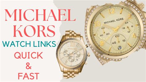 michael kors watch remove links|Michael Kors Watch band extender.